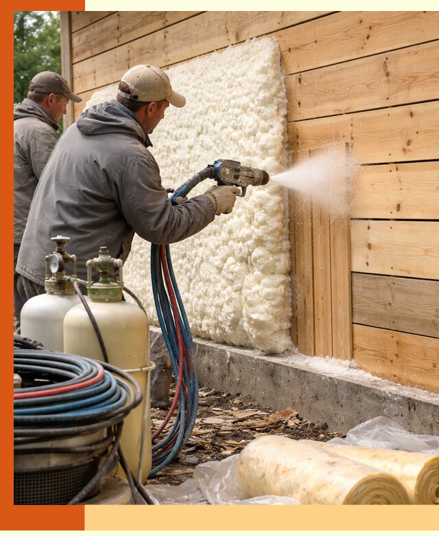 Утепление деревянного дома пенополиуретаном в Сарове